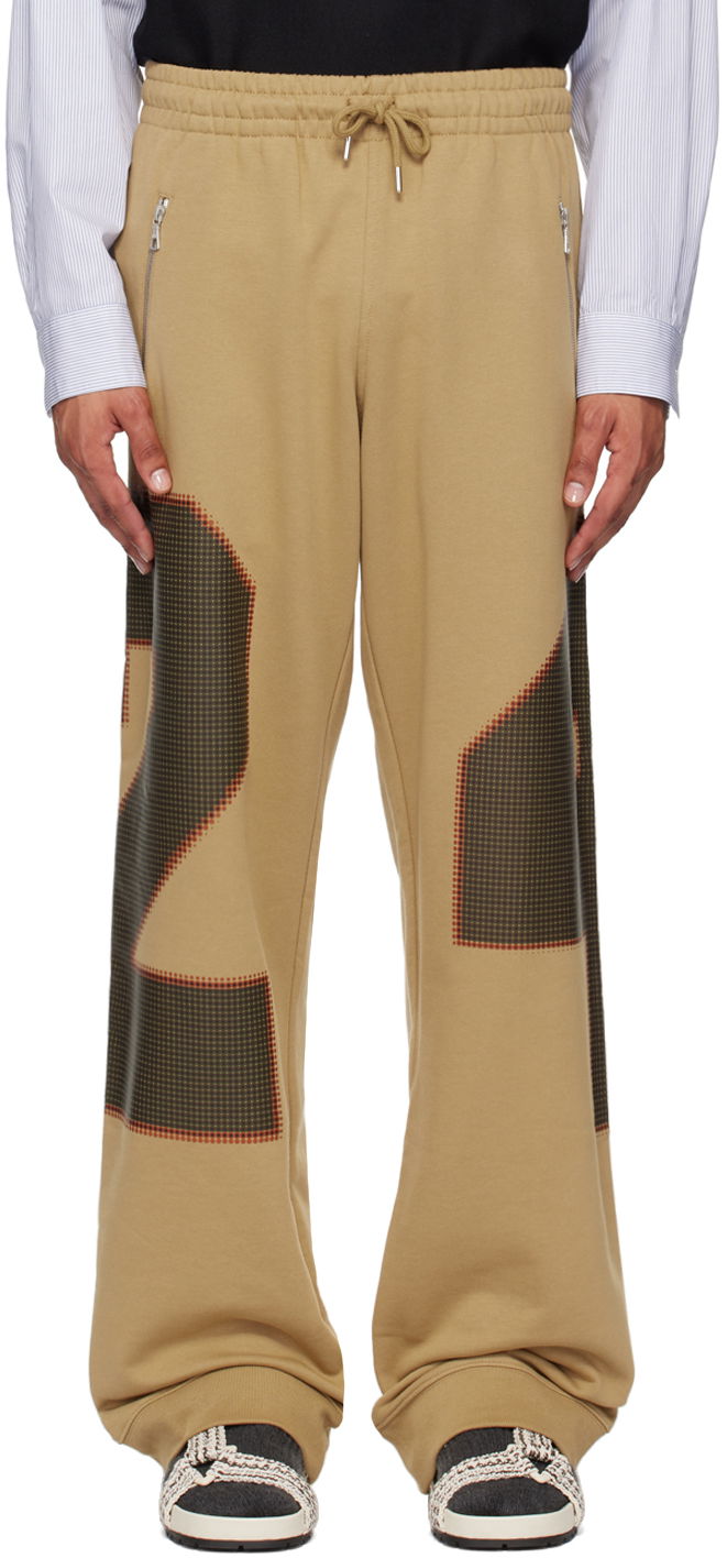 Verryttelyhousut Dries Van Noten Beige Loose Sweatpants Beige | 242-021168-9610