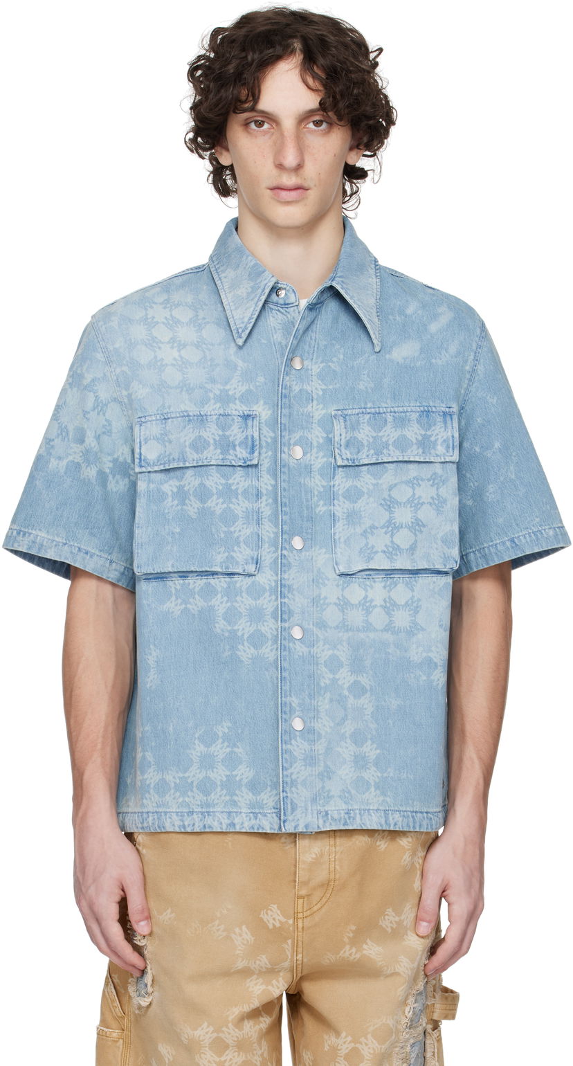 Paita AMIRI AMIRI MA Quad Denim Shirt Sininen | AMDNIR1040