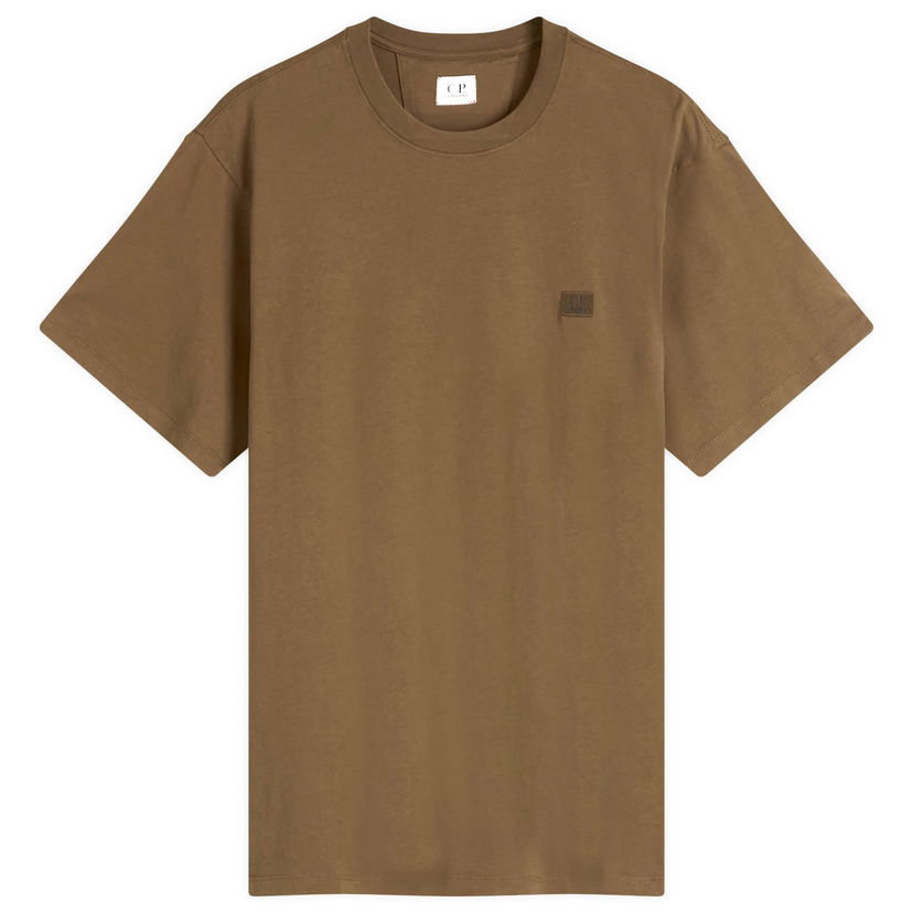 T-paita C.P. Company C.P. Company 30/1 Logo Patch T-Shirt Ruskea | 18CMTS031A-005100W-683