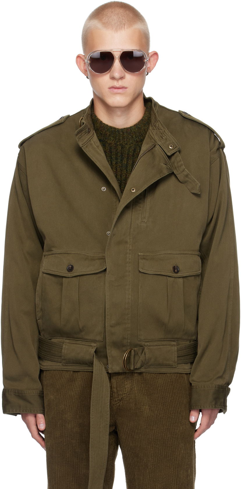 Takki ISABEL MARANT Isabel Marant Tomei Military Style Jacket Vihreä | VE0414HA-B4C03H