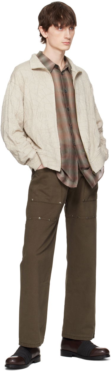 Huppari Serapis Serapis Knit Wave Track Jacket Beige | SS25_TJ_2, 3