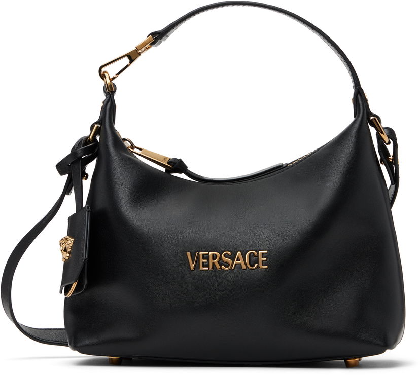 Käsilaukku Versace Versace Tag Hobo Bag Musta | 1018302_1A13171_1B00V