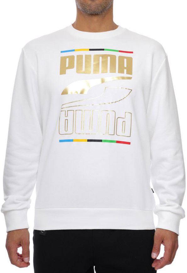 Huppari Puma Rebel Crew 5 Continents TR Valkoinen | 584608-02