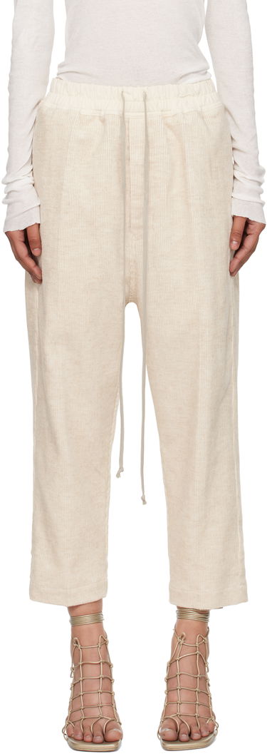 Housut Rick Owens Rick Owens Concordians Drawstring Astaires Trousers Beige | RP02E4303 MLC, 0
