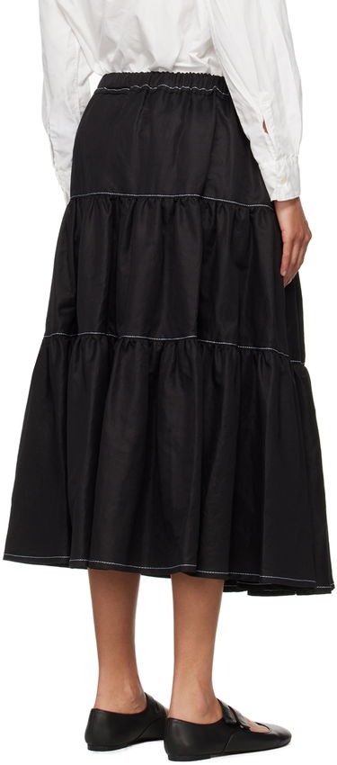 Hame Comme des Garçons Comme Des Garçons Tiered Midi Skirt Musta | TM-S026-051, 2