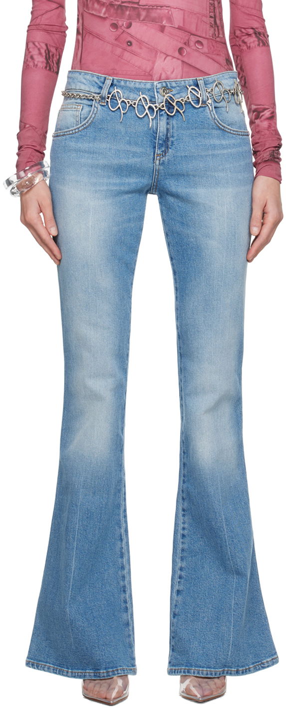 Jeans Blumarine Blumarine Five-Pocket Flare Jeans Sininen | P422J127A