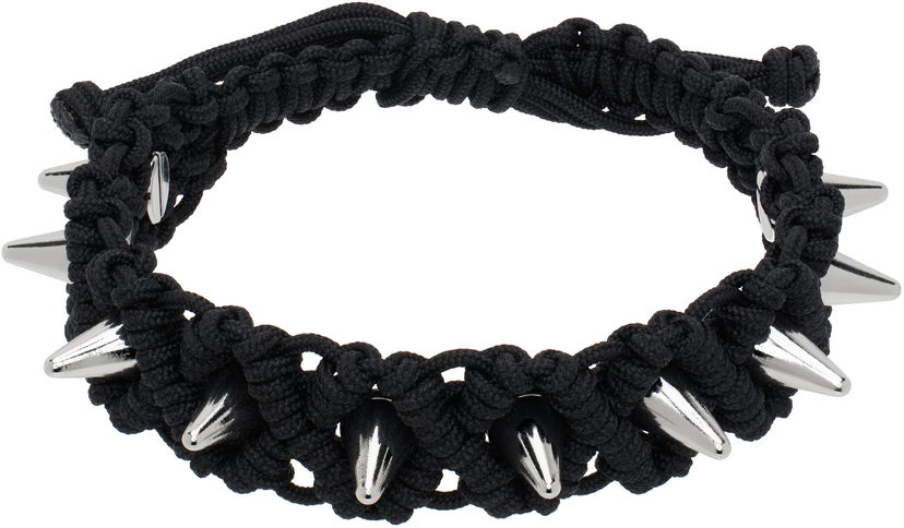 Rannerengas We11done We11done Handmade Studded Bracelet Musta | WD-AJ0-25-599-U-BK