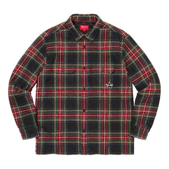 Paita Supreme Plaid Flannel Shirt Punainen | SUP-FW21-295
