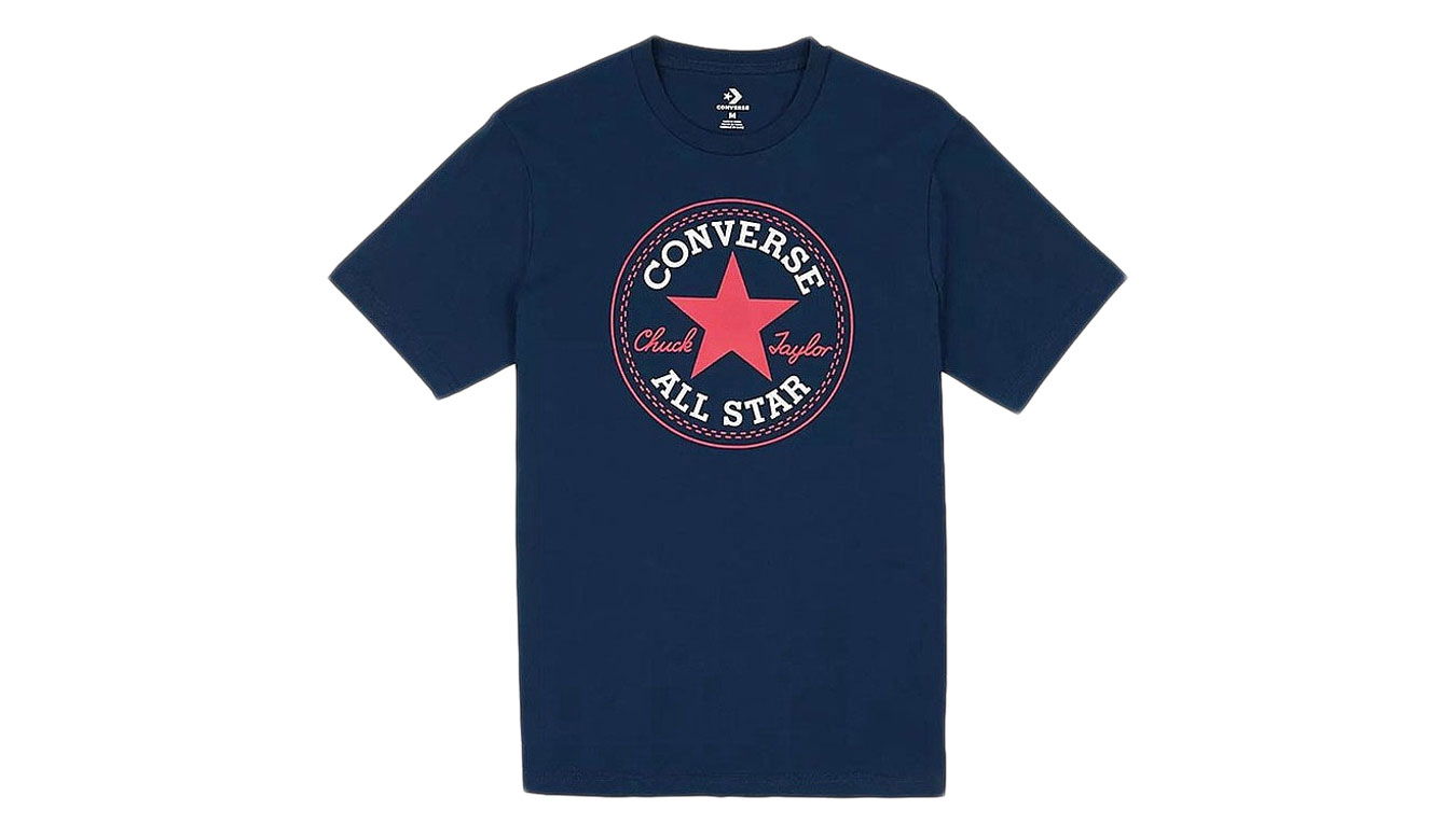 T-paita Converse Center Front Chuck Taylor Tee Tummansininen | 10024064-A03, 0