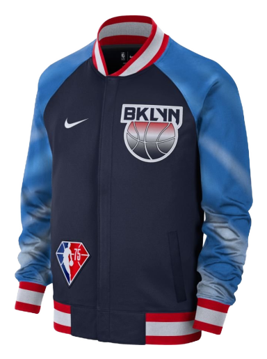Takki Nike Dri-FIT Brooklyn Nets Showtime City Edition NBA Jacket Tummansininen | DB2437-419