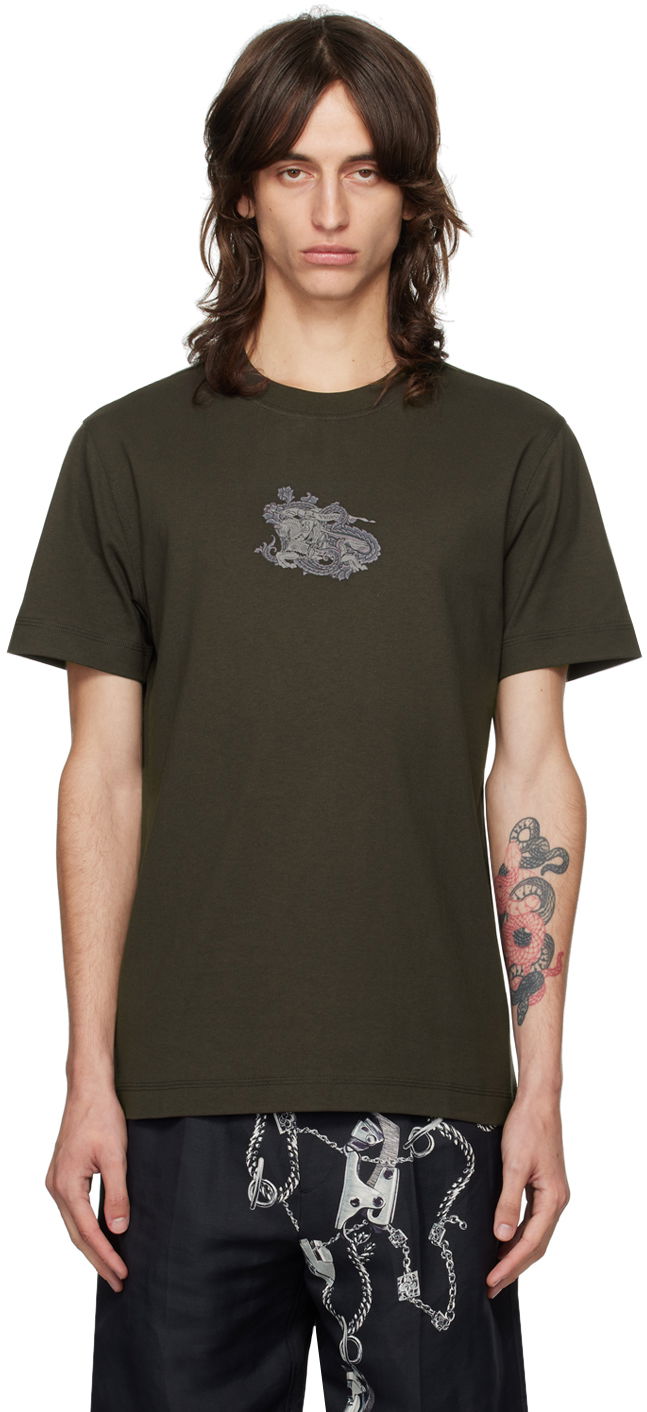 T-paita Burberry Brown Paisley EKD T-shirt Vihreä | 8097878