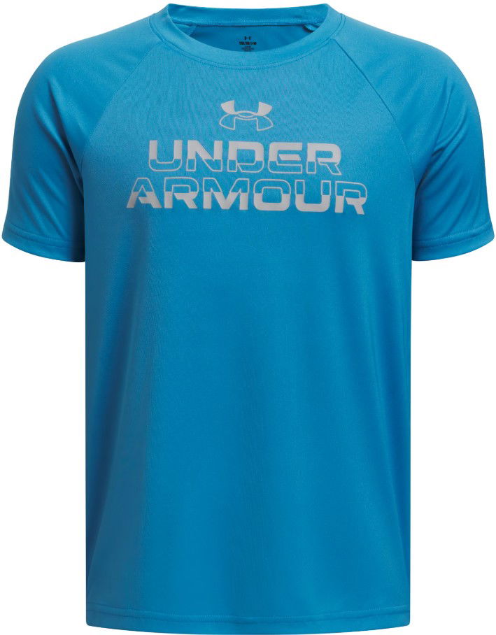T-paita Under Armour Under Armour Tech Split Wordmark Short Sleeve T-Shirt Sininen | 1383010-452