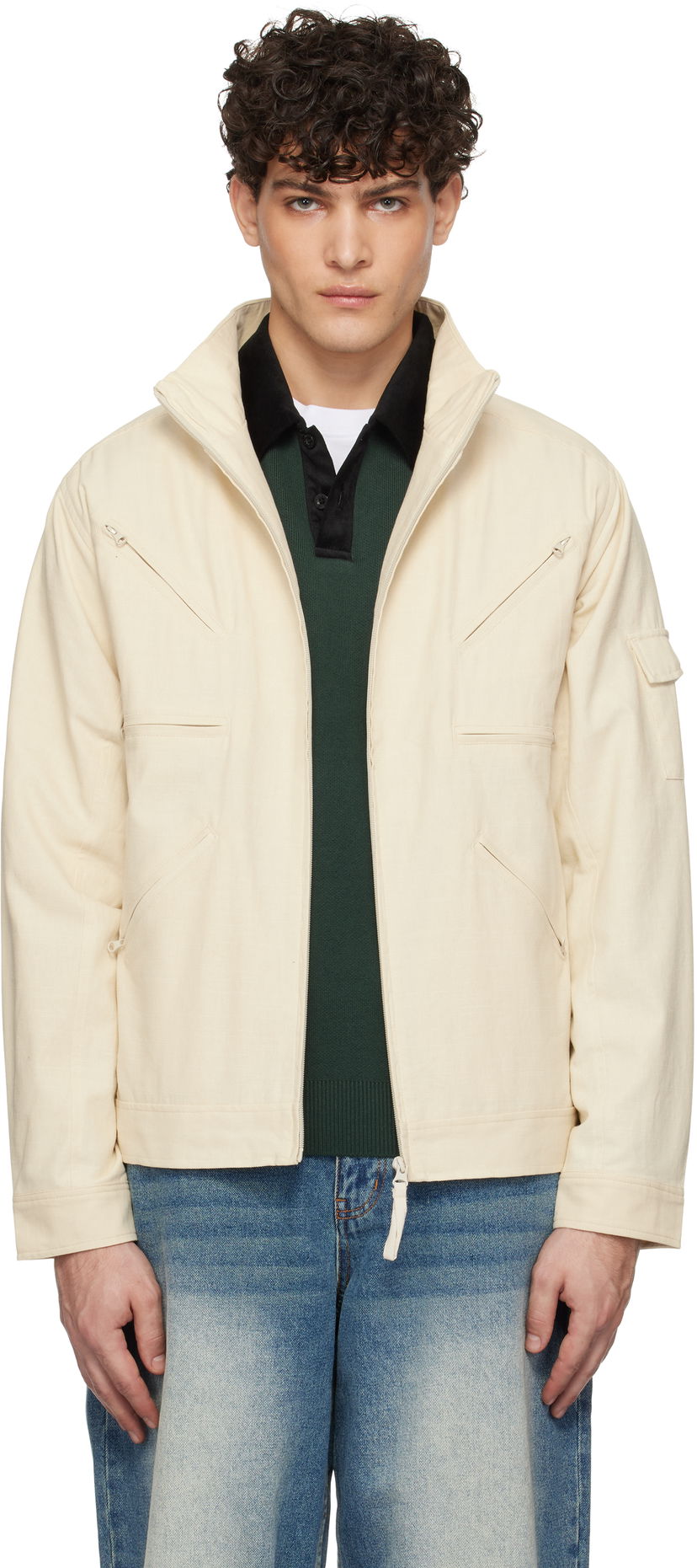 Takki Dime Zip Jacket Beige | DIMEHO243BON
