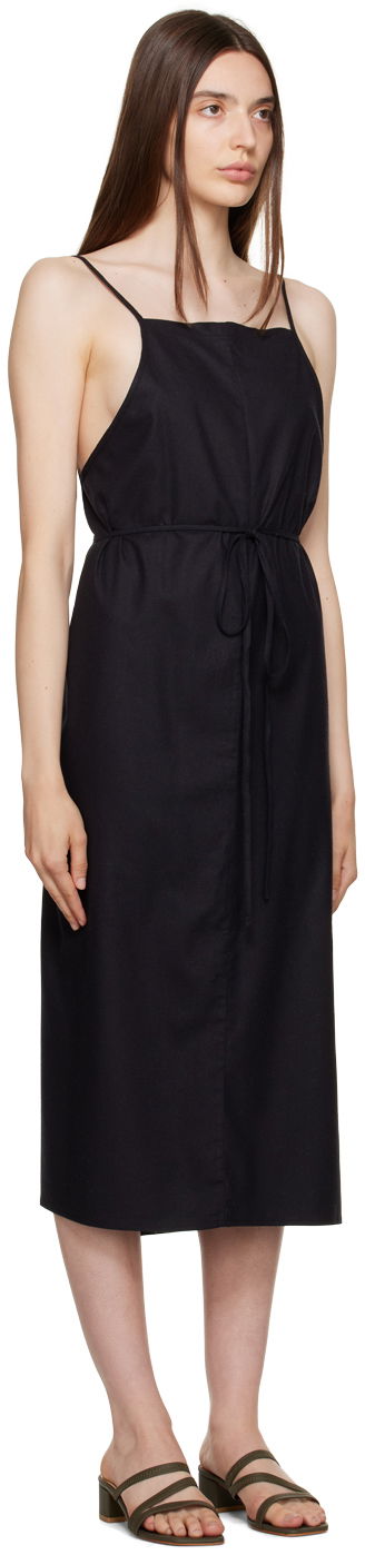 Mekko Baserange Yumi Apron Midi Dress Musta | DRYU-WS-000, 4