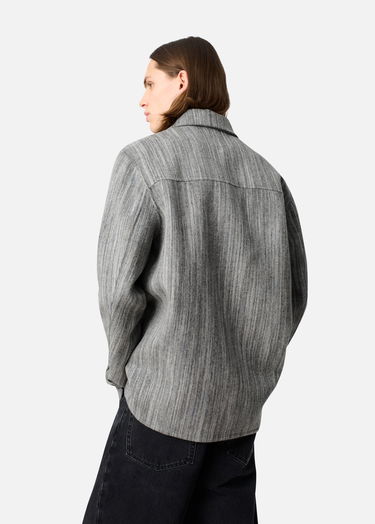 Paita AXEL ARIGATO Aidan Striped Button-Down Shirt Harmaa | A3308001, 3