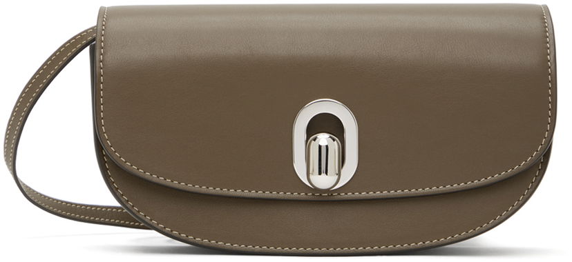Olkalaukku Savette Brown Tondo Crescent Bag Ruskea | H-021-01-01