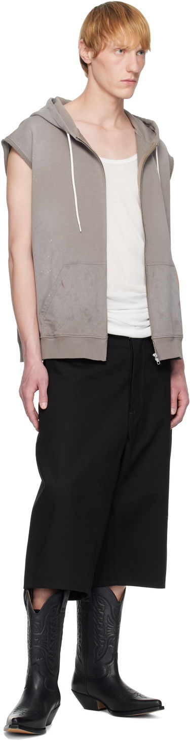 Huppari Maison Margiela MM6 Maison Margiela Paint Splatter Sleeveless Hoodie Harmaa | SH2HG0005 M25013, 3