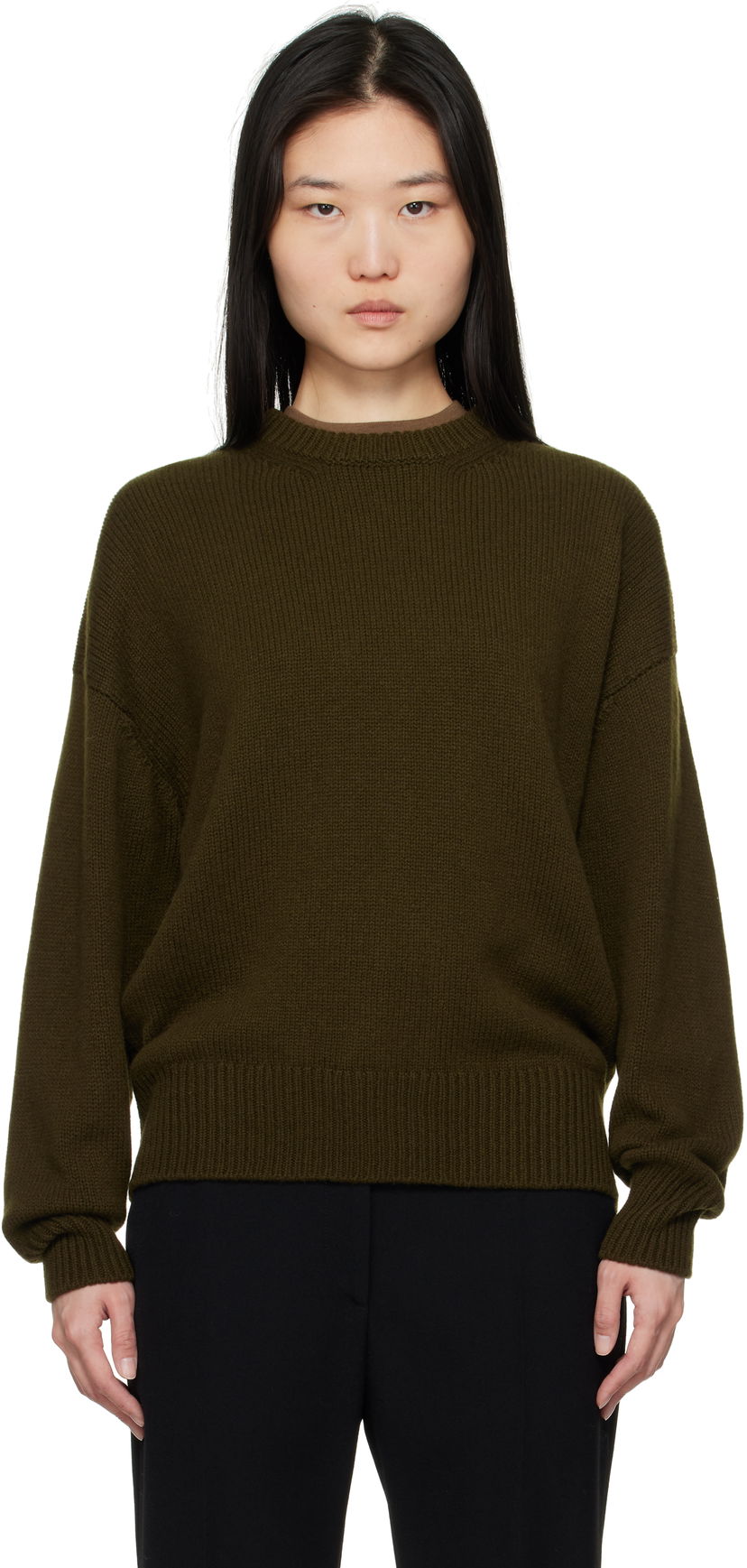 Villapaita &Daughter &Daughter Balla Slouch Crewneck Sweater Vihreä | F2401