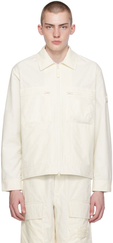 Takki Stone Island Patch Jacket Valkoinen | 8015432F1, 0
