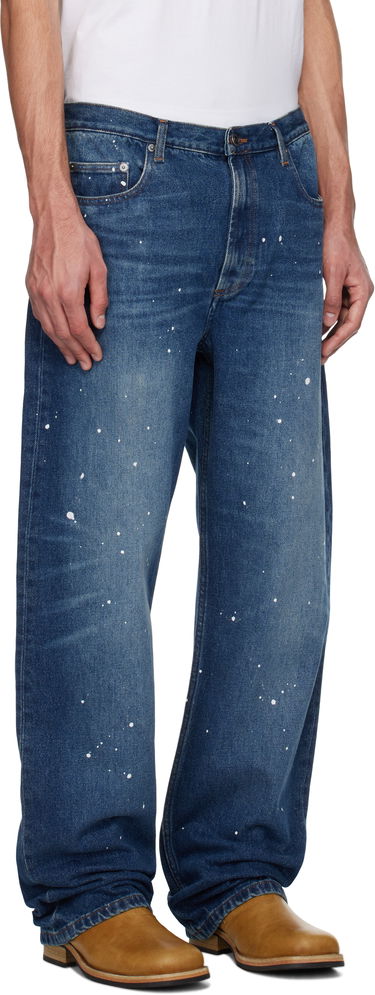 Jeans A.P.C. A.P.C. Relaxed Fit Paint Splatter Jeans Sininen | COHGL-H09199, 1