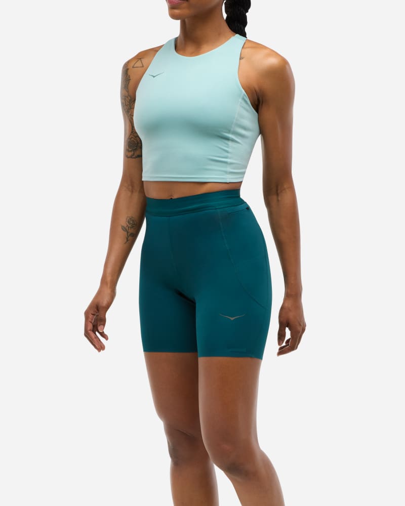 Tankkitoppi Hoka One One Novafly 6'' Knit Shorts Vihreä | 1151088-BLTW