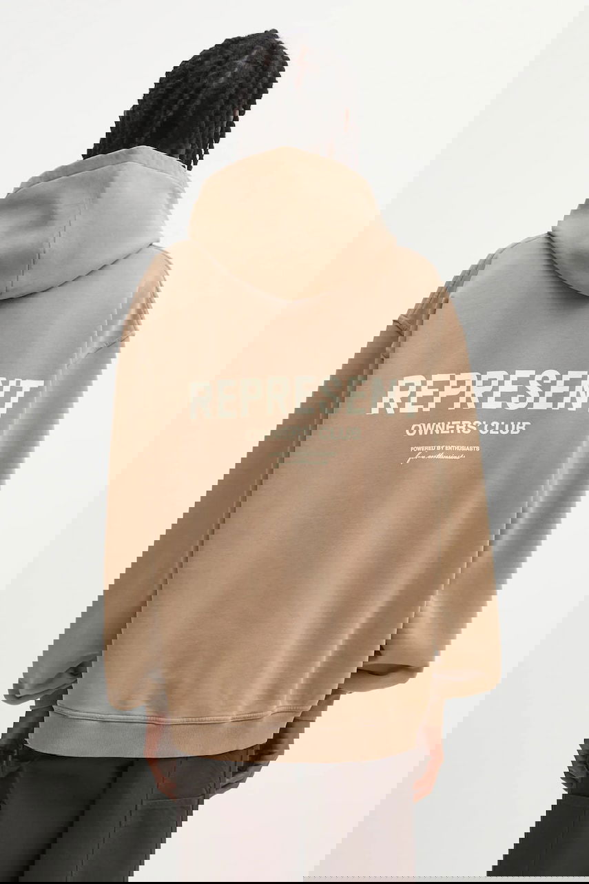 Huppari Represent Clo Represent Owners' Club Hoodie with Print Beige | OCM41113.16, 0