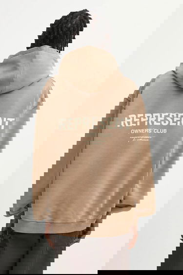 Huppari Represent Clo Represent Owners' Club Hoodie with Print Beige | OCM41113.16, 0