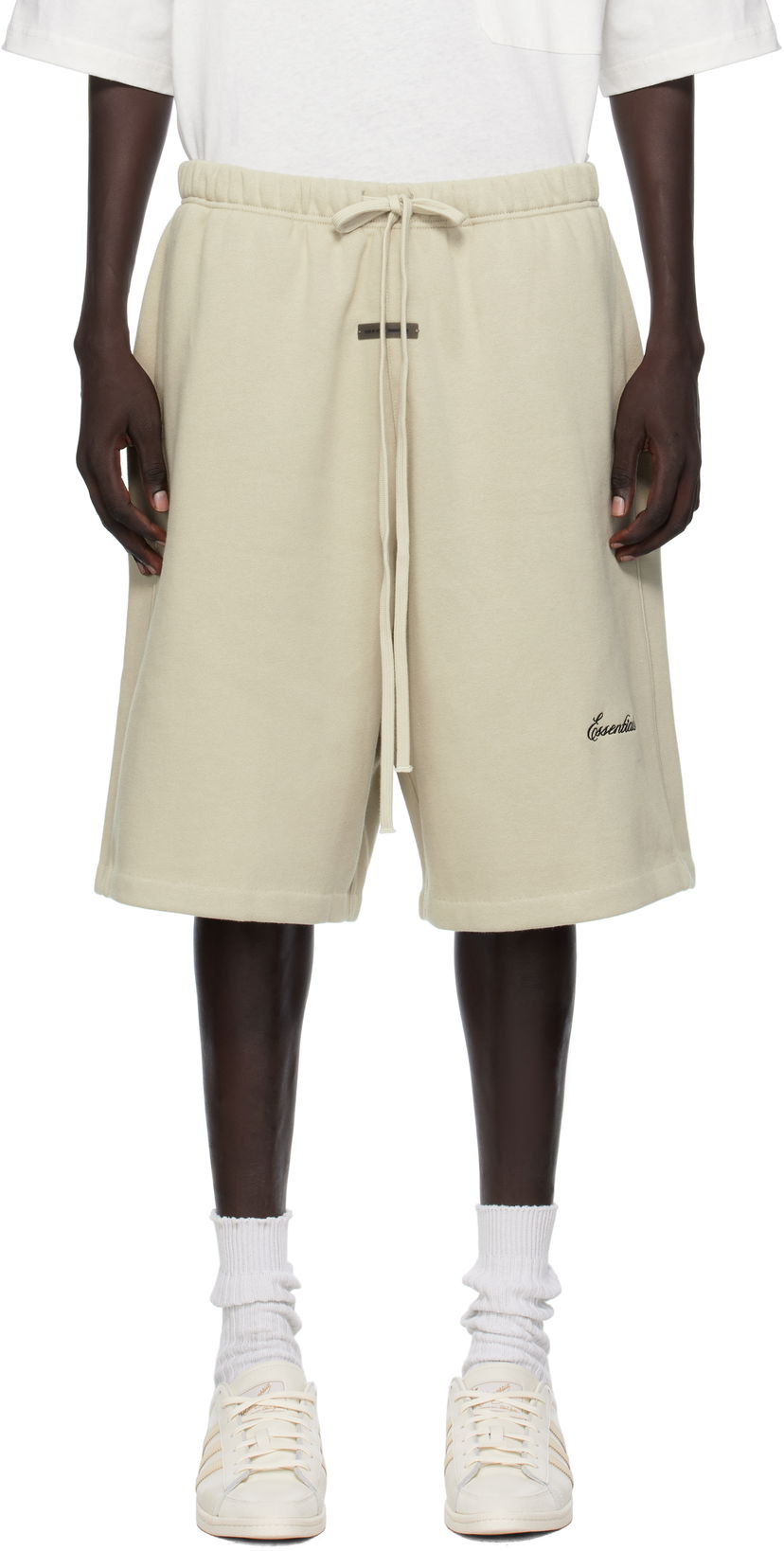 Shortsit Fear of God Fear of God ESSENTIALS Basketball Shorts Beige | 160SP254556F