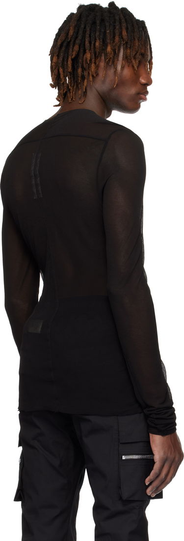 T-paita Rick Owens Rick Owens Hollywood Edfu Mesh T-Shirt Musta | RU01E5271 JCR, 2