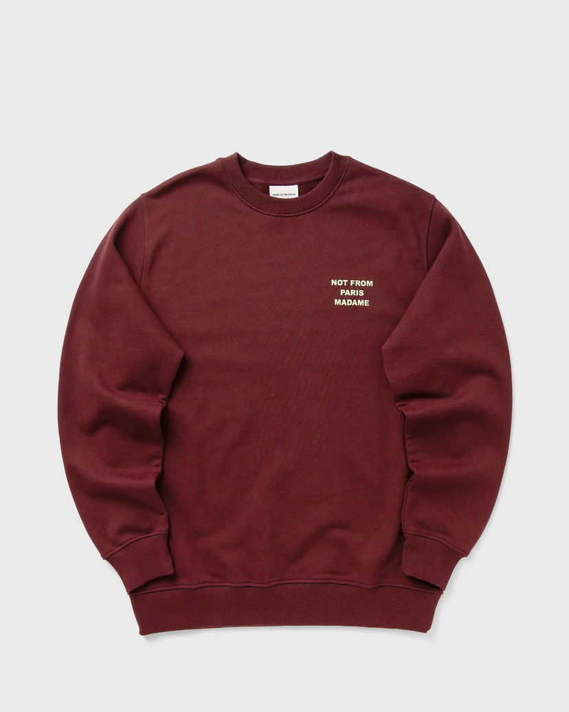 Huppari Drôle de Monsieur Slogan Sweatshirt Burgundia | I-SW149-CO127-WN