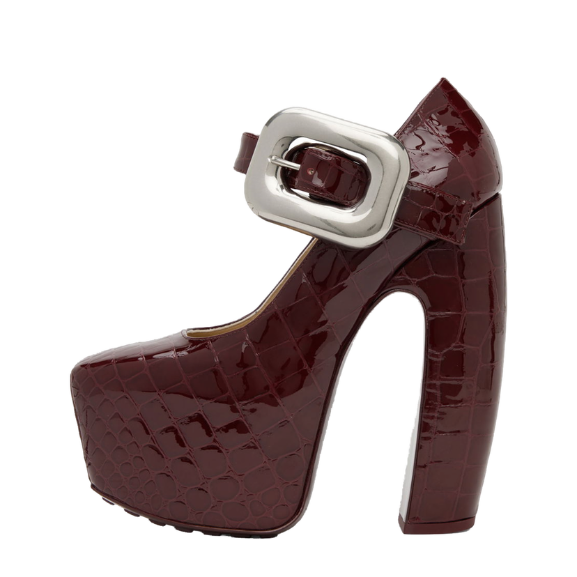 Tennarit ja kengät Bottega Veneta Mostra Heels "Red" Burgundia | 716146 V2DW0