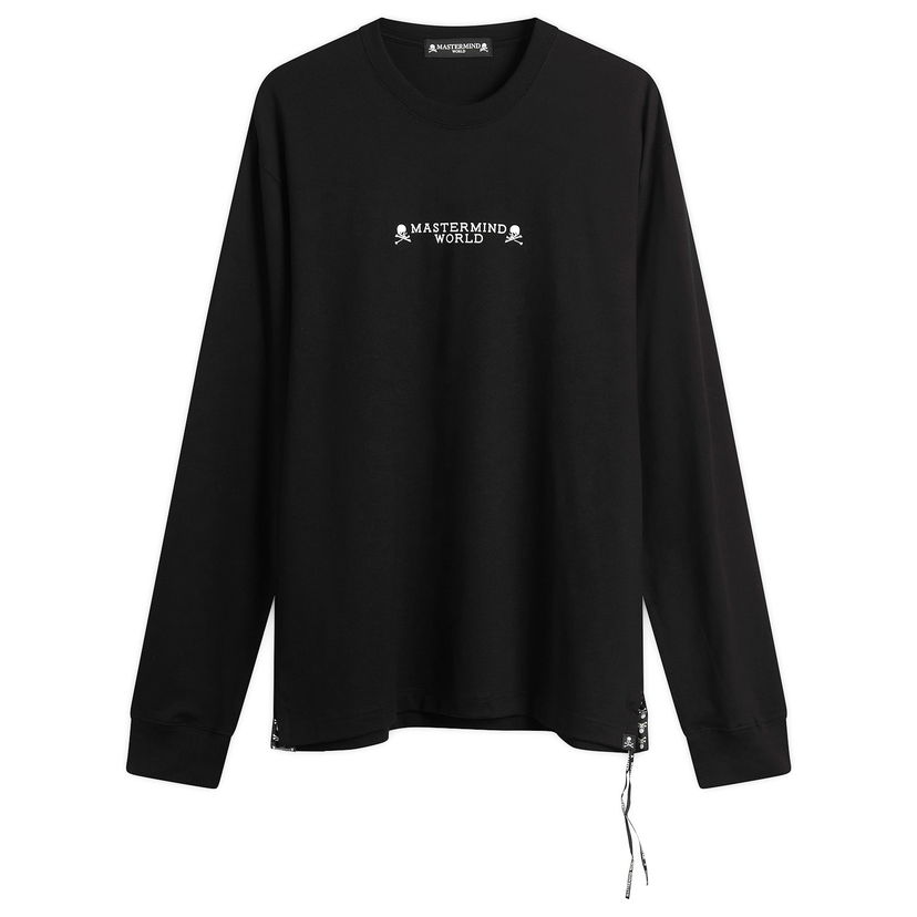 T-paita Mastermind WORLD MASTERMIND WORLD "I Do Not Care" Long Sleeve T-Shirt Musta | MW25S15-TS050-011