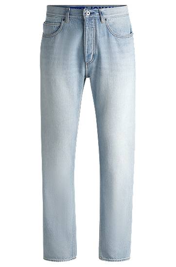 Jeans BOSS Regular Fit Stonewashed Jeans Sininen | 50529225
