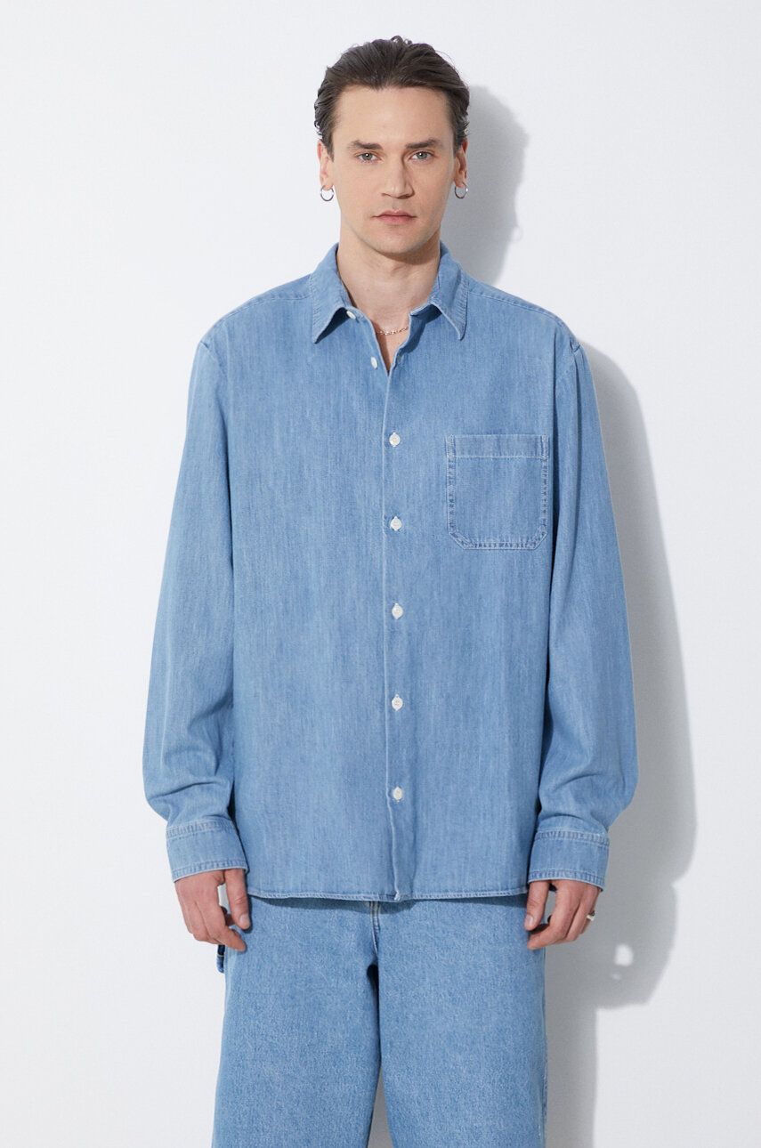 Paita A.P.C. A.P.C. Chemise Math Relaxed Denim Shirt Sininen | COGXX.H12584.IAB, 0