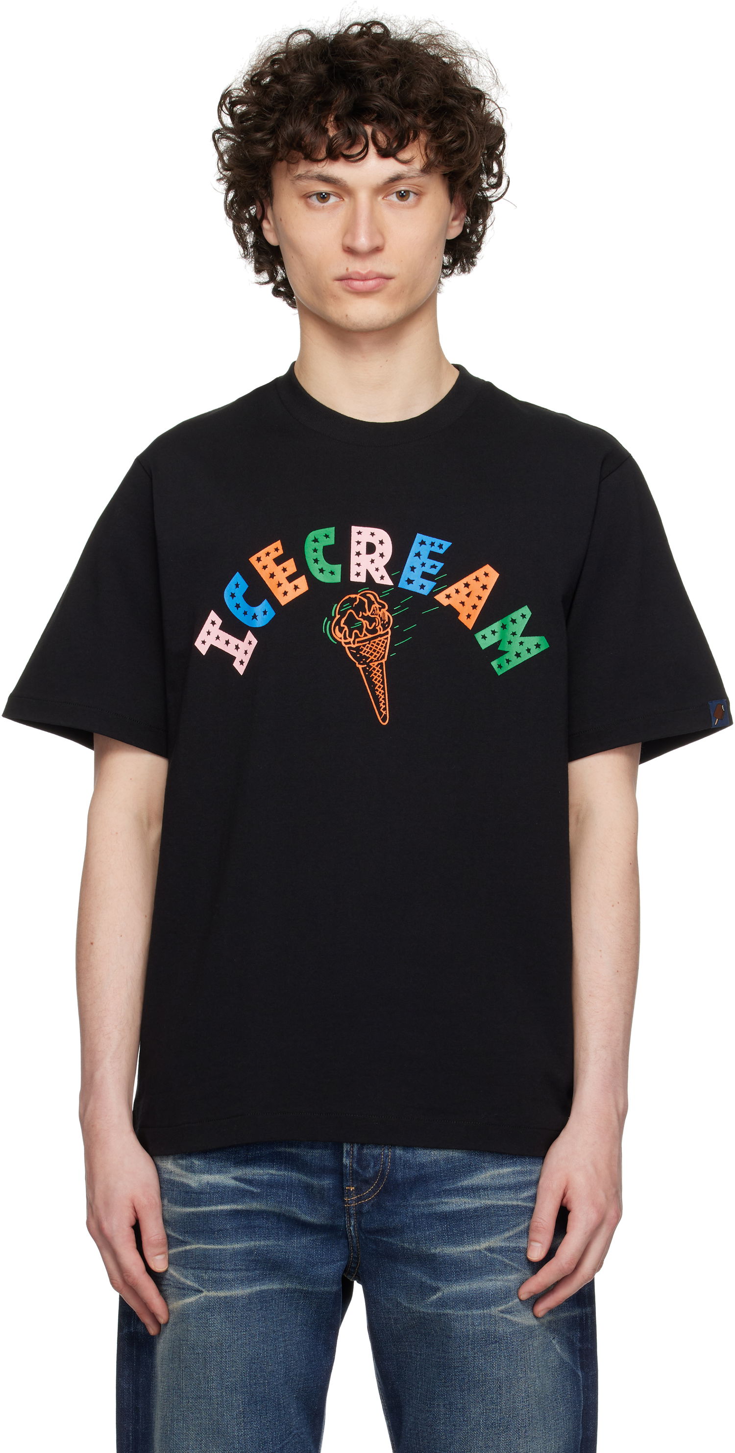 T-paita BBC IceCream ICECREAM 'Icecream Cone' T-Shirt Musta | IC25248, 0