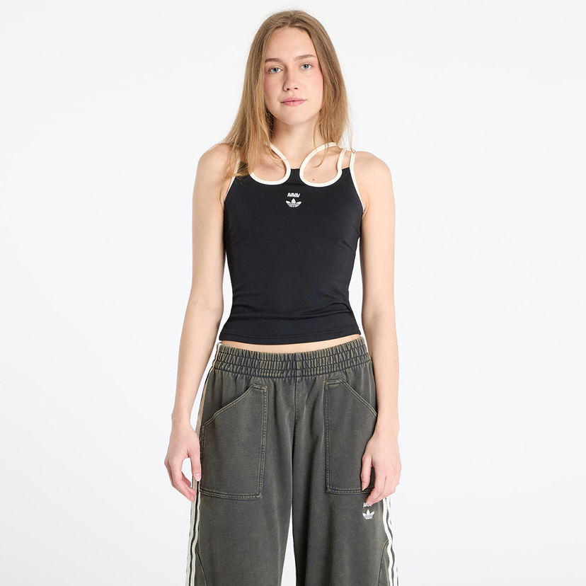Tankkitoppi adidas Originals adidas x Avavav Strap Tank Top Musta | KA6091