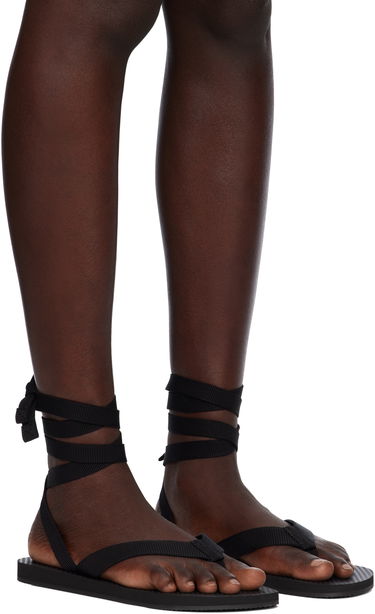 Vaatteet The Row The Row Dune Knot Sandals Musta | F1588-GRO, 3