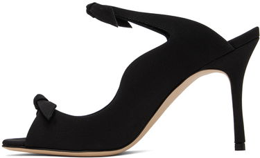 Asusteet Manolo Blahnik Manolo Blahnik Fiocchetti Bow Detail Slingback Mules Musta | 423-1696-0004, 2