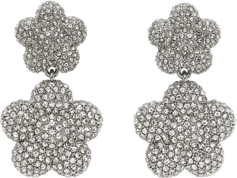 Korvakorut Marc Jacobs Marc Jacobs 'The Daisy Balloon Drop' Pave Flower Earrings Metallinen | 2S5JER001J52