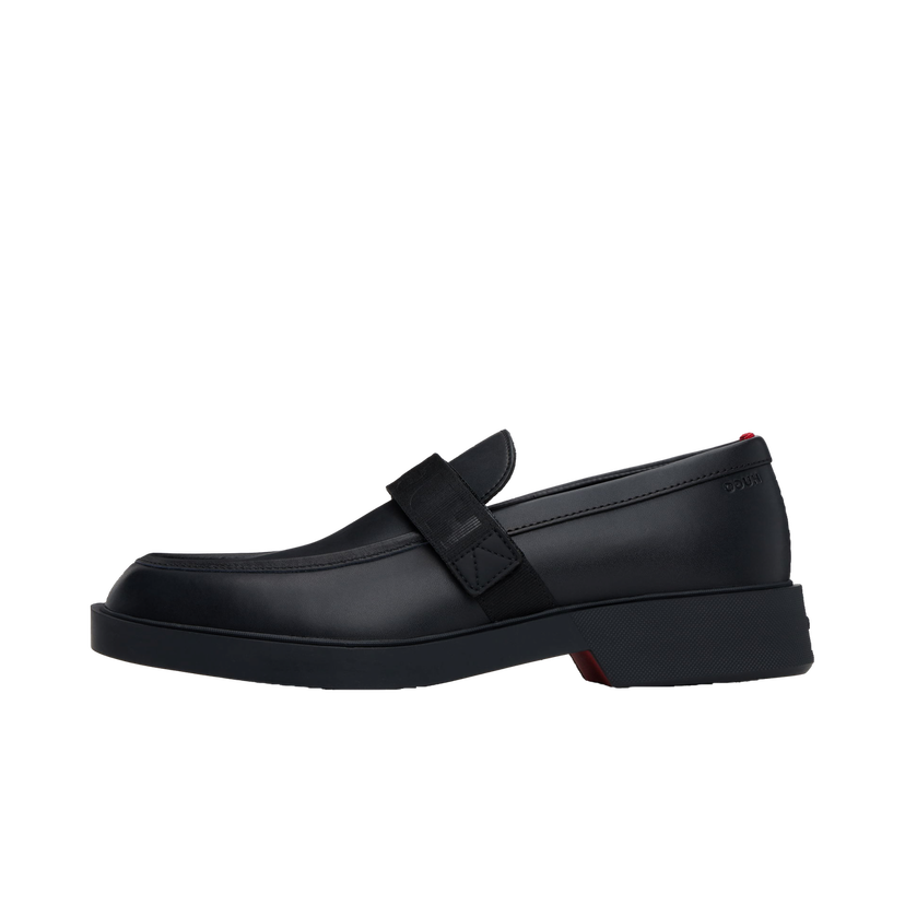 Tennarit ja kengät BOSS Hugo Black Leather Loafers Musta | 50536228