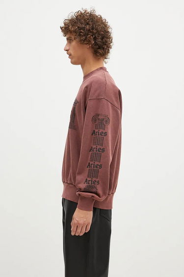 Huppari Aries Aged Ancient Column Sweatshirt With Print Punainen | AR2003302, 1