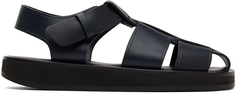 Asusteet The Row The Row Fisherman Flat Sandals Tummansininen | F1203-SVL74
