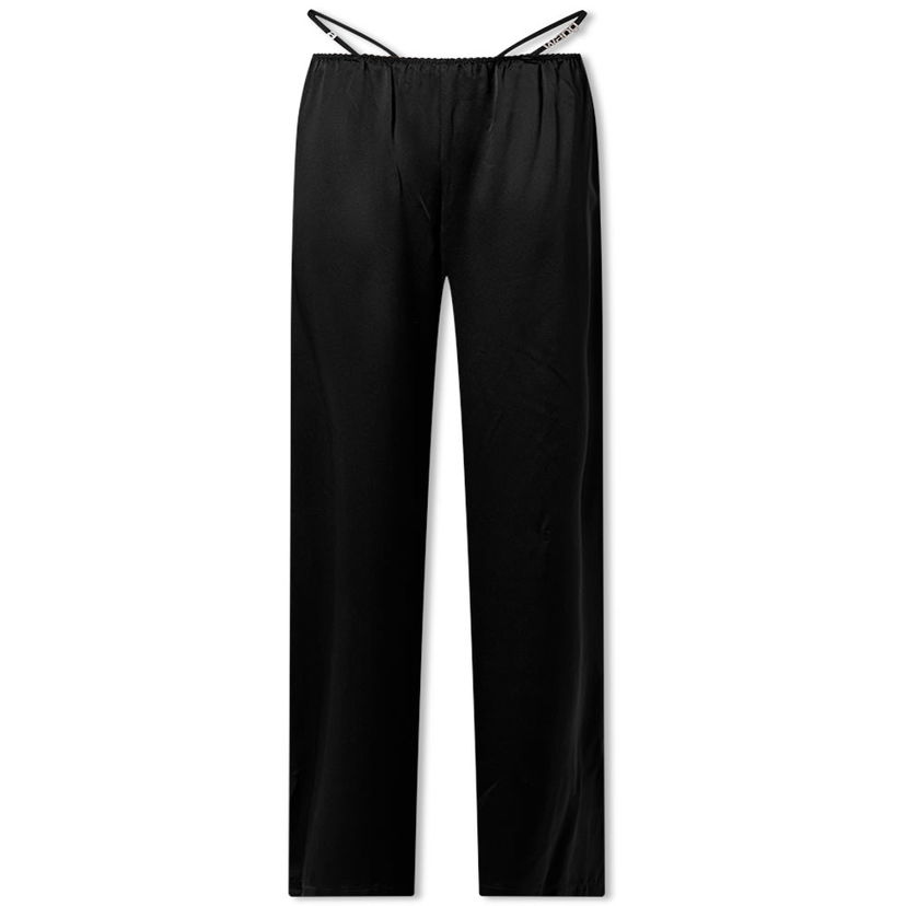 Housut Alexander Wang Alexander Wang Crystal Thong Wide Leg Pants Musta | 4WC1234370-001