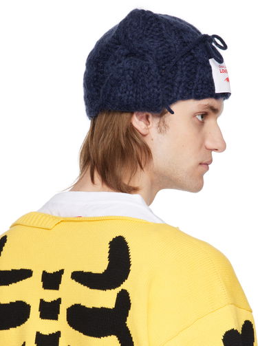 Pipo Charles Jeffrey Loverboy Charles Jeffrey LOVERBOY Chunky Aviator Beanie Tummansininen | 54130202, 4