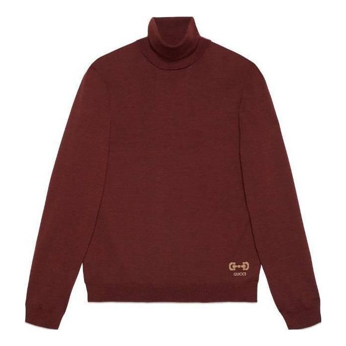 Villapaita Gucci Horsebit Intarsia Wool Turtleneck Sweater Punainen | 729476-XKCOR-6187, 0