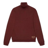 Horsebit Intarsia Wool Turtleneck Sweater