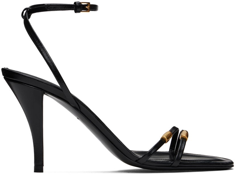 Asusteet The Row The Row Cleo Bijoux Leather Heeled Sandals Musta | F1507-L35