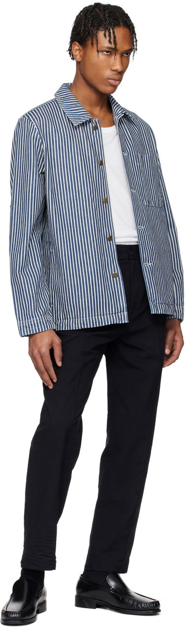 Paita A.P.C. A.P.C. Raphael Striped Denim Jacket Sininen | COHHG-H32001, 3