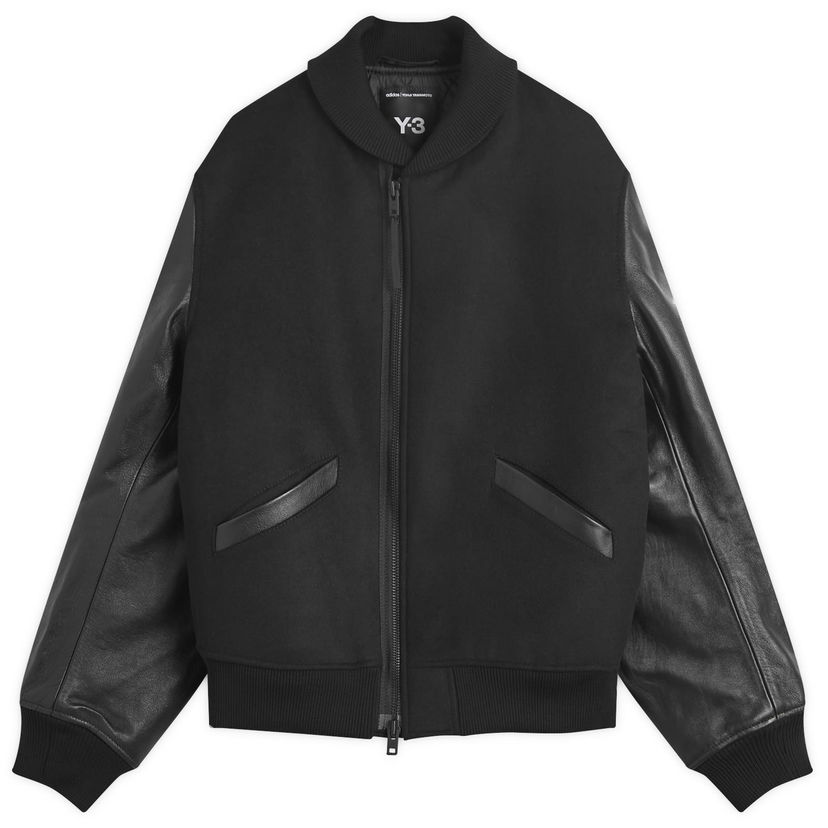 Bomber-takki Y-3 Y-3 Varsity Jacket, Size Small Musta | JX7338