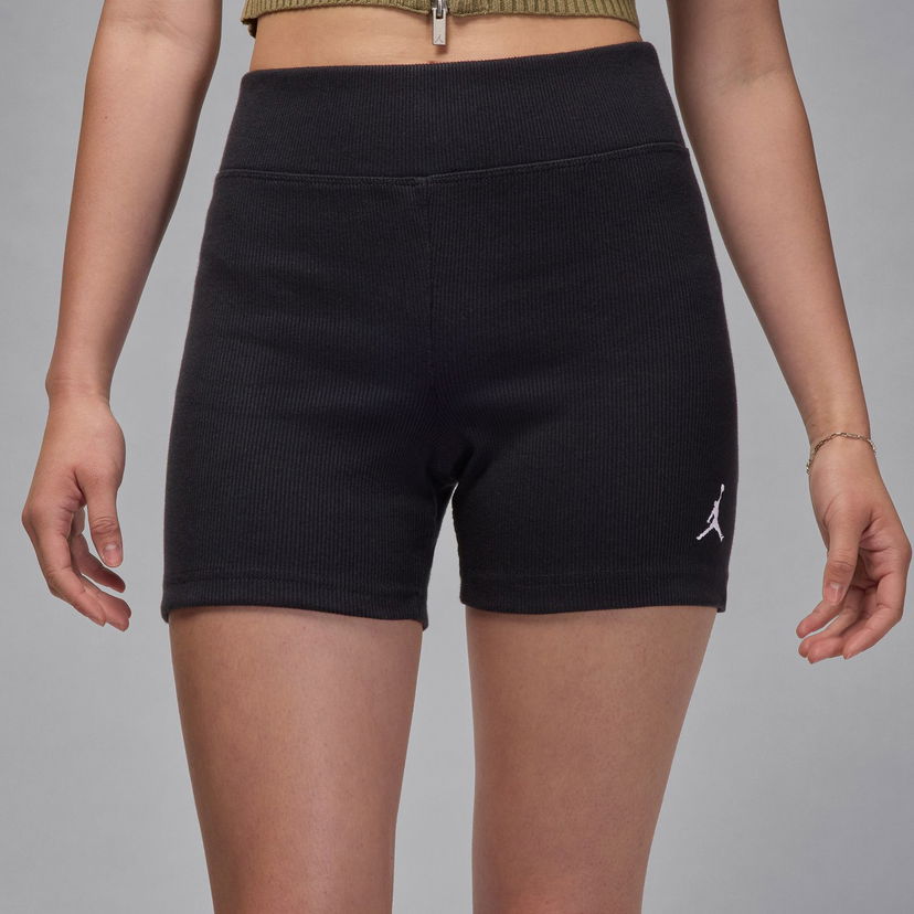 Shortsit Jordan Brooklyn Essentials Ribbed 4 Inch Shorts Musta | IB9882-010
